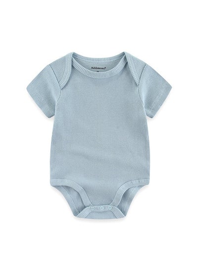 Buy Baby Boy And Baby Girl Cotton Short Sleeve Jumpsuit in Saudi Arabia