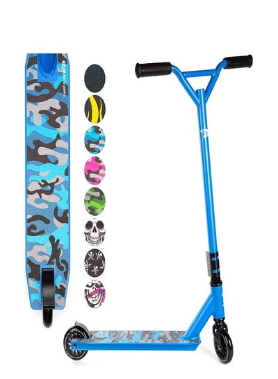 Buy Land Surfer Stunt Scooter - Blue Camo in UAE