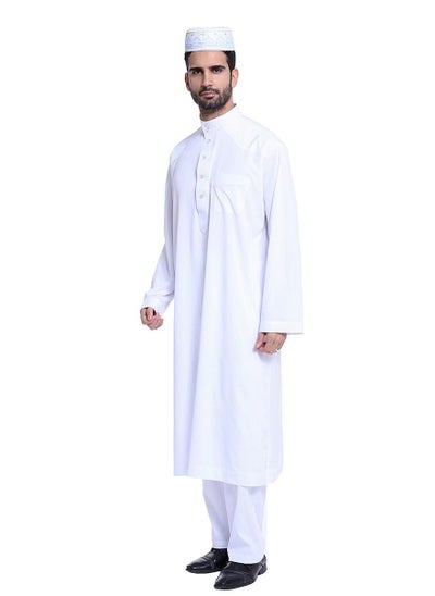 اشتري Muslim Arab Men Thobe Thawb Caftan في السعودية