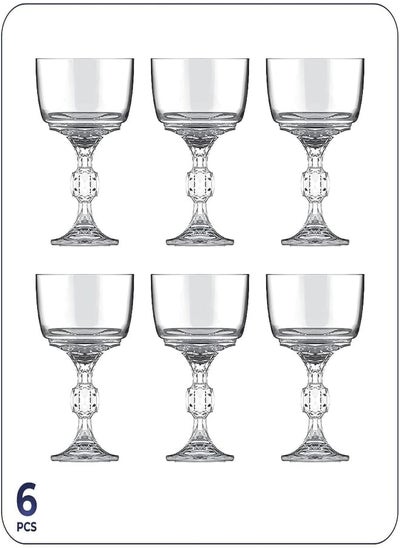 اشتري City Glass Crystalita Cups Set Of 6 Pieces 18 CL - Clear في مصر