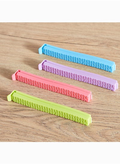 Buy Nova 4-Piece Bag Clip Set 2x9x2 cm in UAE