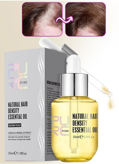 اشتري Natural Hair Growth Essence Hair Density Essential Oil Hair Density Serum for Hair Growth Promotes Thicker Healthier Rapid Hair Growth Serum for Men and Women Hair Regrowth Essential Oil 35ml في الامارات