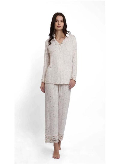 Buy Comfy Polka Dots Pyjama Set With Long Sleeves in Egypt