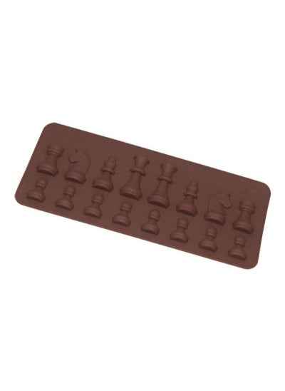 Buy Silicone Chess Chocolate Mold Brown in Saudi Arabia