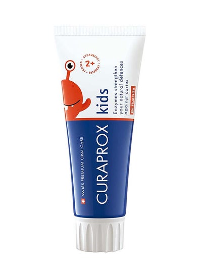 Buy CuraproxChildren's Toothpaste CSKidsStrawberry, Zero Fluoride, 60ml - Fluoride Free Strawberry Toothpaste forKids2 + Years - SLS Free, Microplastic Free & Triclosan FreeKidsToothpaste. in UAE