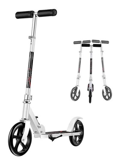 Buy Scooters for Adults Teens Kick Scooter with Adjustable Height Dual Suspension and Shoulder Strap 8 inches Big Wheels Scooter Smooth Ride Commuter Scooter Best Gift for Kids Age 10 Up in UAE