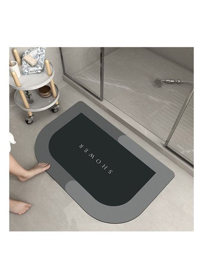 اشتري Super Absorbent Soft Floor Carpet Slip-Resistant Bathing Room Rug, Diatom Mud Microfiber Bath Mat, Strong Quick-Drying, Easy to Clean في الامارات