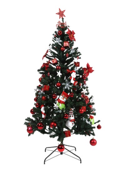 اشتري Lucia Decorated Christmas Tree, Green & Red – 180 cms في الامارات