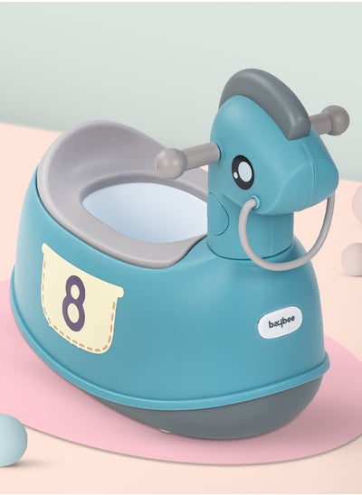 Buy Ponyta Baby Potty Seat for Kids, Baby Potty Training Seat Chair with Cushion Seat, Closing Lid, Handle and Removable Bowl Toilet Seat for kids Baby Potty Seat for Baby Toddlers 0 to 5 Years Green in UAE