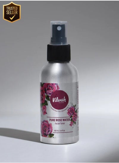 Buy Rosewater Face Toner For Oily Skin Refine Pores Clear Skin 100 ml in UAE