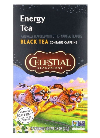 Buy Energy Tea Black Tea 12 Tea Bags 0.8 oz (23 g) Each in UAE