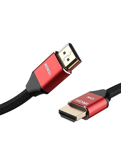 Buy Mowsil HDMI Cable 18Gbps High-Speed 4K @30Hz 1.4 Cable 20Mtr, HDMI to HDMI Video Wire Braided Compatible with Set-top-box, PS-3/4, TV, Projector, Display, Laptop in UAE