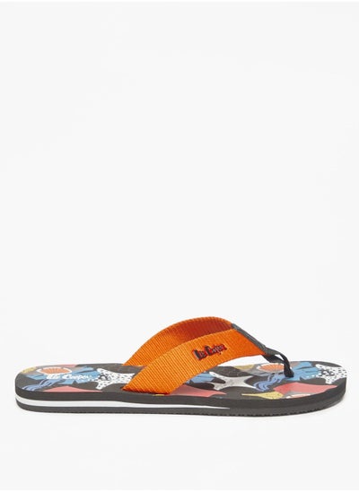 Buy Men's Printed Slip-On Thong Slippers in UAE