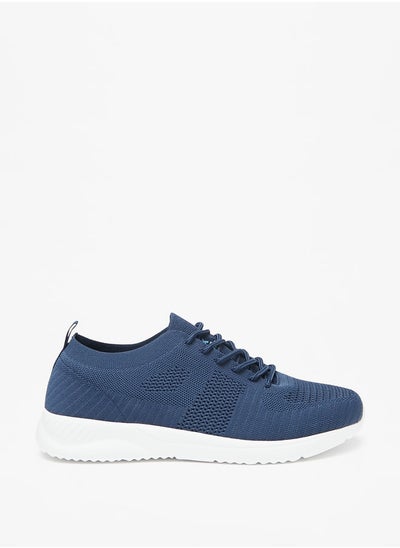 اشتري Men's Textured Lace-Up Sports Shoes في السعودية