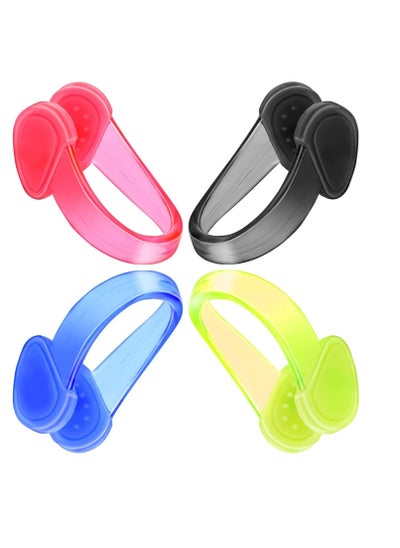 Buy Swimming Nose Clips for Kids Waterproof Silicone Swimming Nose Clip for Adults Nose Plugs for Training Protector Water Sport Beginners 4Pcs in Saudi Arabia