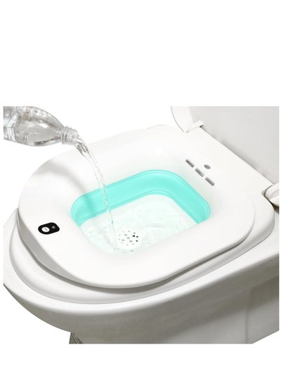 اشتري Electric Toilet Seat-Electric Sitz Bath for Hemorrhoids，Foldable Sitz Baths for Postpartum Care,Postpartum Care Steam Seat，Suitable for Pregnant Women, Elderly (Bubble Mode) في الامارات