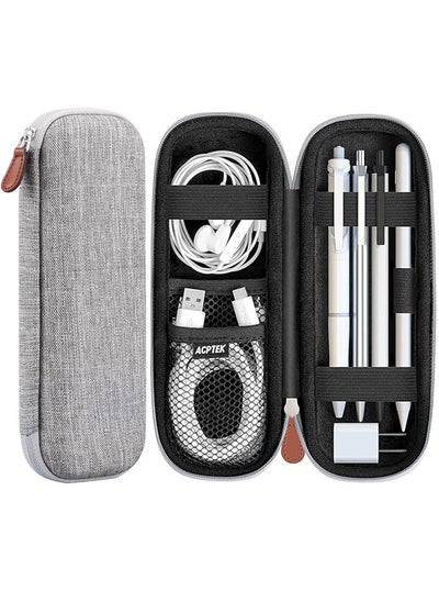 اشتري Case Holder For Pencil Premium Carrying Case For Stylus Ipad Pro Pen Pencil Samsung Huawei Pen Accessories Usb Cable Earphone Fountain Pen Gray في السعودية