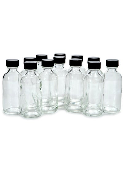 اشتري 12 Pieces Glass Bottles 50ml | Ginger Shot Glass Bottles في الامارات