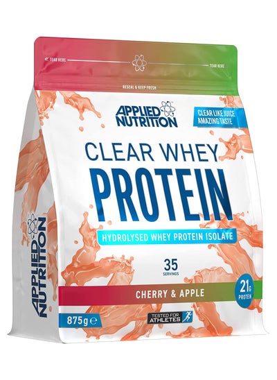 Buy Applied Nutrition Clear Whey Isolate - Whey Protein Isolate, Refreshing High Protein Powder, Fruit Juice Style Flavours (Cherry & Apple) (875g - 35 Servings) in UAE