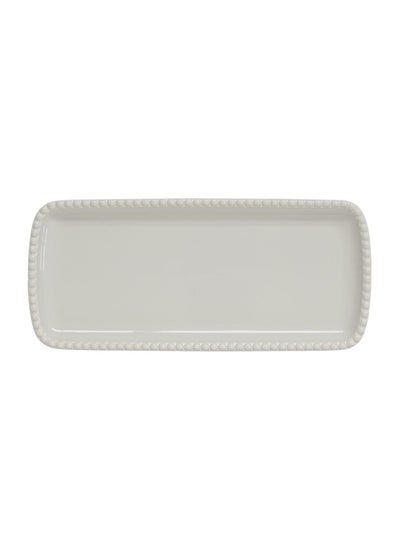 Buy Tiffany Serving Platter, Grey - 36X16 Cm in UAE