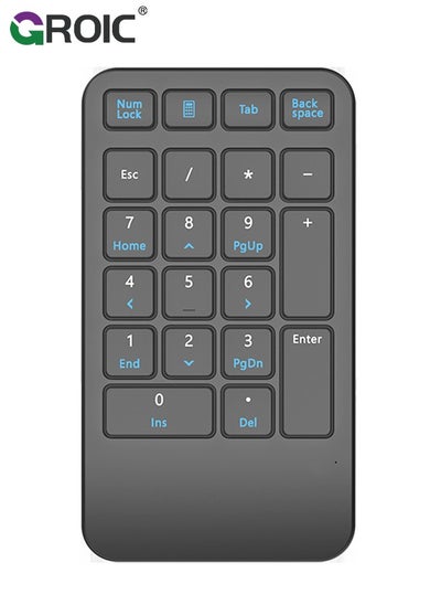 Buy Wireless Number Pad, 22 Keys Wireless Numeric Keypad, Portable Slim Number Keyboard Numpad Financial Accounting Extensions 10 Key for Laptop, Computer, MacBook Notebook etc in Saudi Arabia