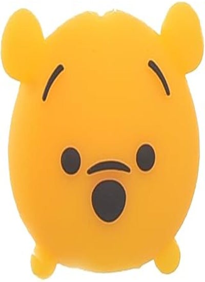 اشتري Generic Silicone Cable Protector With Bear Design For Your Charging Cord - Yellow Black في مصر