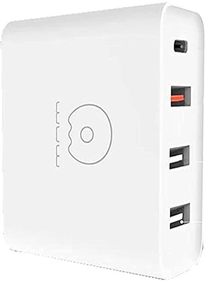 اشتري WUW C111 Home Quick Charger 48W PD 4 Port - 1 Type-C and 3 USB 3.0A 5V/9V/12V - White في مصر