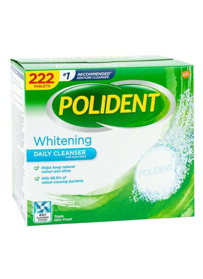 اشتري Whitening Denture Daily Cleanser Triple Mint, 222 Tablets في الامارات