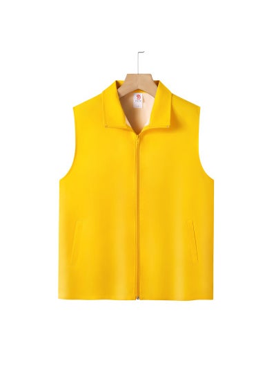 اشتري 200g Peach Diamond Quilted Vest Mens Autumn Winter CasualYellow Yellow في الامارات