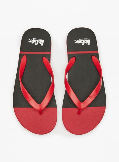 Buy Men's Logo Print Thong Slippers in UAE