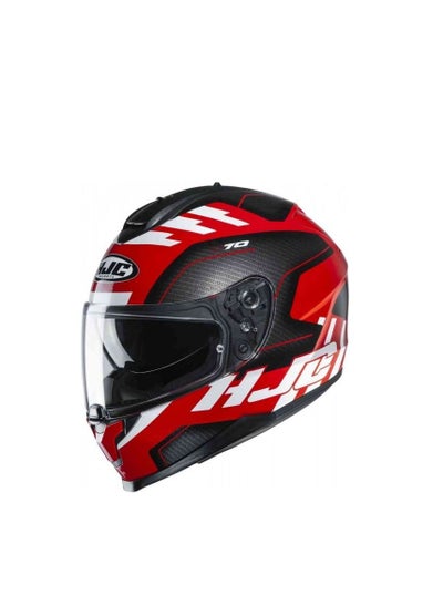 Buy HJC C70 Koro Helmet Black Red XL in UAE
