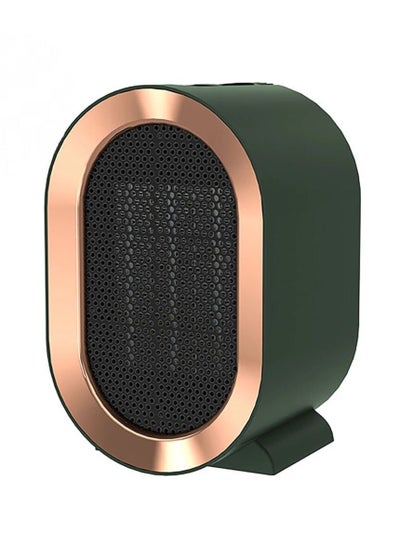 Buy 1200W Electric Fan Heater, Desktop Warm Air Blower Home Appliances (Green) in Saudi Arabia