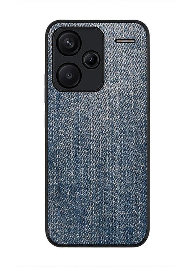 Buy Rugged Black Edge Case for Xiaomi Redmi Note 13 Pro Plus, Slim fit Case Flexible Anti Drop TPU Gel Thin Cover -  Dark Denim Print in UAE