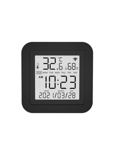 Buy Smart Temperature Sensor,Hygrometer,IR Remote Control,Universal,Control Through TUYA App,Compatible With Alexa And Google Assistant For TV,AC,Audio,And DVD in UAE