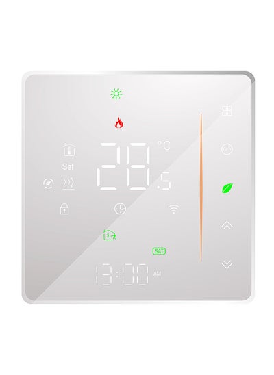 Buy WiFi Smart Thermostat Temperature Controller Weekly Programmable Supports Touch Control/ Mobile APP/ Voice Control Compatible with Alexa/Google Home, for Water/Gas Boiler 5A White in UAE