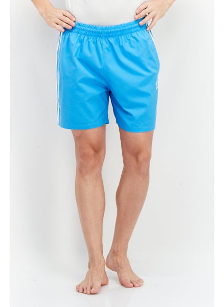 اشتري Men Brand Logo Board Shorts, Blue في الامارات