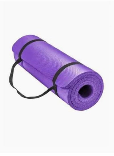 Buy Anti-Tear Exercise Mat With Carrying Strap 60x10cm in Saudi Arabia