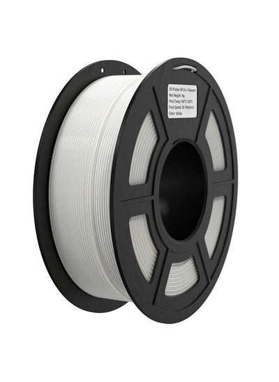 اشتري 3D Printer Filament FLASH PLA 1.75mm 1KG(2.2lb) High Speed 3D Printing Material Stable Extrusion Spool Accuracy +/-0.02mm - White في الامارات