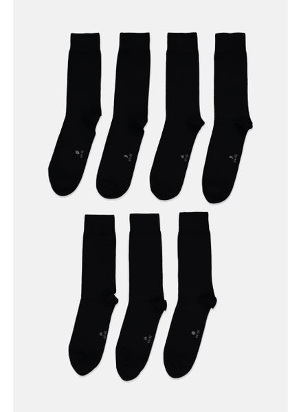 اشتري Men 7 Pairs Socks, Black في الامارات