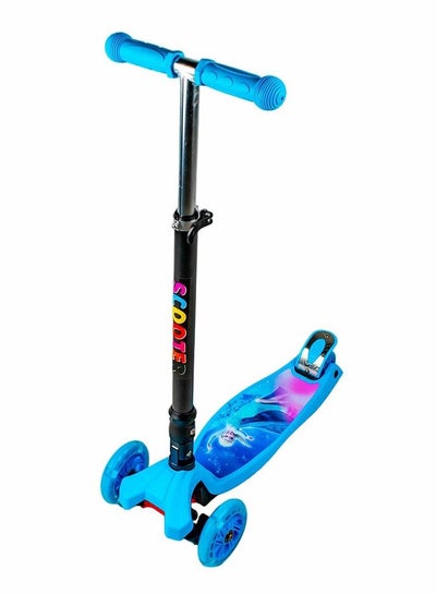 Buy Foldable Light Wheels Blue Scooter - 316A in Egypt
