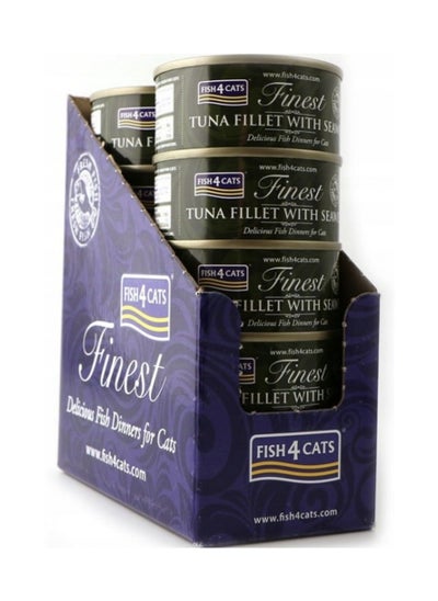 Buy Fish4Cats, Tuna Fillet with Seaweed, Wet Food For Cat -  70gX10pcs in 1 Box in UAE