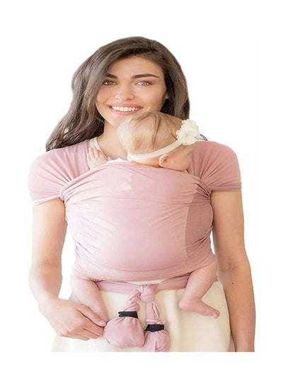 اشتري Baby Wrap Carrier Nursing Cover Blanket for Newborn and Infant Pink في الامارات