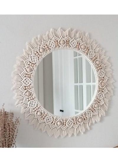 Buy Large Macrame Mirror , Macrame Wall Hanging Mirror , Bedroom Decor Gift , Boho Mirror, Living Room Décor in Egypt