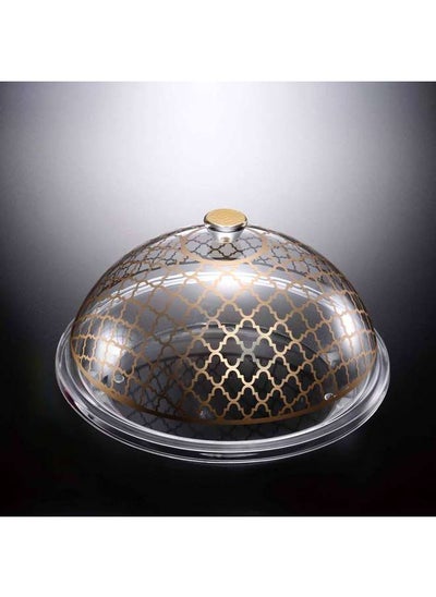 Buy Acrylic Serving Set 35 cm Golden Design in UAE