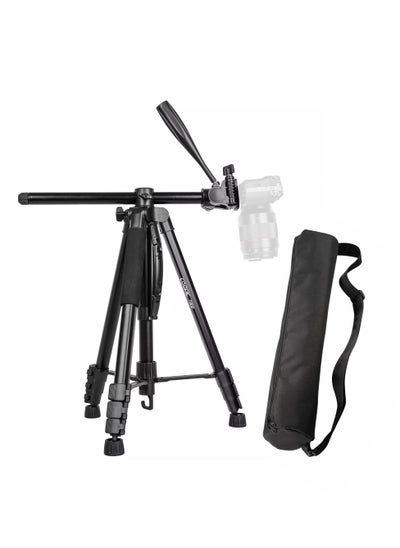 اشتري COOPIC T900 Professional Video Camera Tripod, Aluminum Alloy Travel Portable 2 in 1 Monopod Tripod with Rotatable Center Column and Carrying Bag Max Height 178CM Maximum Load up to 5KG في الامارات