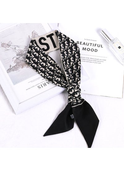 اشتري Womens Chiffon Scarf Thin Fashion Korean Styled Black d Black في الامارات