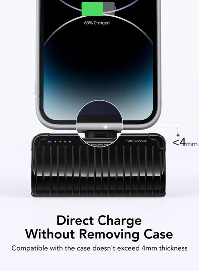 اشتري 5000mAh Mini Power Bank ,20W Battery Pack Quick Charge Compatible with iPhone في السعودية