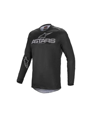 Buy Alpinestars FLUID GRAPHITE JERSEY - BLACK DARK GRAY Size-XL in UAE