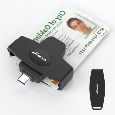 USB C DOD Military USB Common Access CAC Smart Card Reader and SIM Card ...