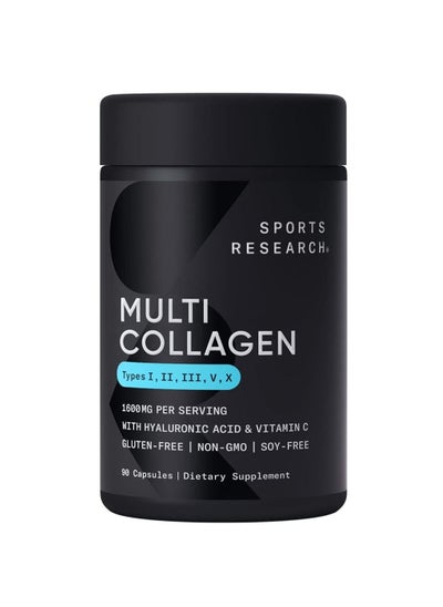 اشتري Multi Collagen Complex 1600 mg Per Serving 90 Capsules في الامارات